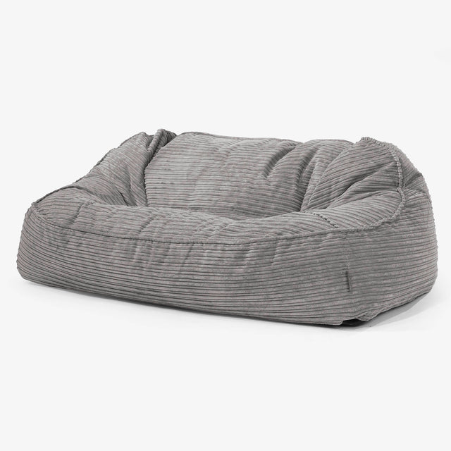 Sloucher Oversized Sakkosekk Sofa - Kordfløyel Grafitt 01
