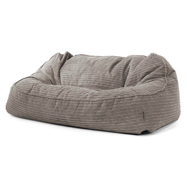 Sloucher Oversized Sakkosekk Sofa - Kordfløyel Grafitt 01