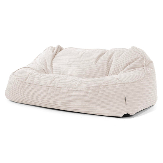 Sloucher Oversized Sakkosekk Sofa - Kordfløyel Elfenben 01