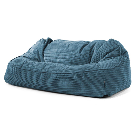 Sloucher Oversized Sakkosekk Sofa - Kordfløyel Marineblå 01