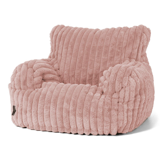 Josephine Saccosekk Lenestol - Ultrabehagelig Kord Støvete Rosa 01