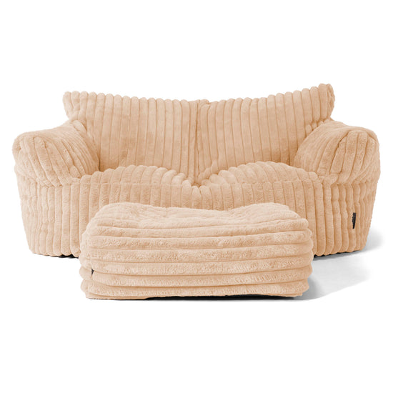 Josephine Saccosekk Sofa - Ultrabehagelig Kord Fersken 01
