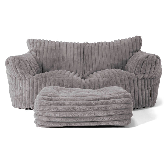 Josephine Saccosekk Sofa - Ultrabehagelig Kord Grå 01