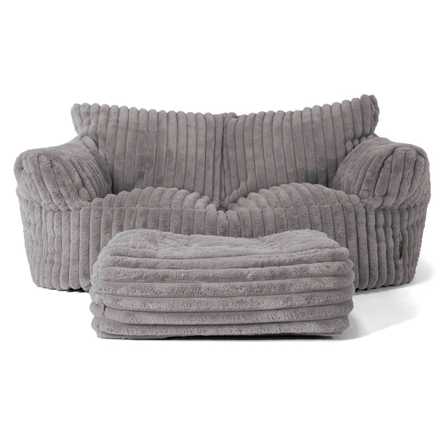 Josephine Saccosekk Sofa - Ultrabehagelig Kord Grå 01
