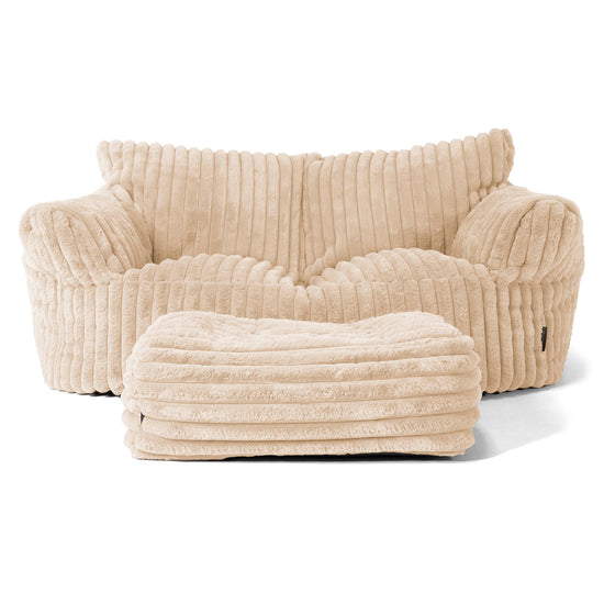 Josephine Saccosekk Sofa - Ultrabehagelig Kord Krem 01