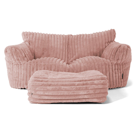 Josephine Saccosekk Sofa - Ultrabehagelig Kord Støvete Rosa 01