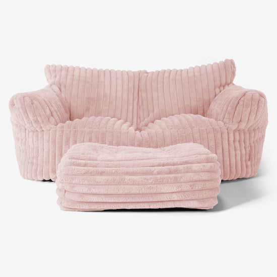 Josephine Saccosekk Sofa - Ultrabehagelig Kord Støvete Rosa 01