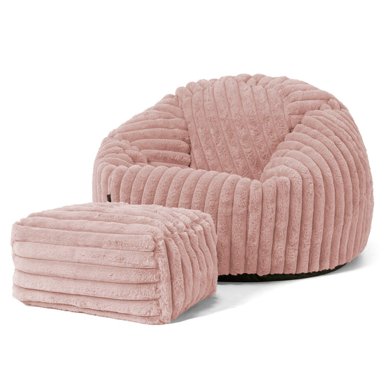 Klassisk Sakkosekk - Ultrabehagelig Kord Støvete Rosa 01