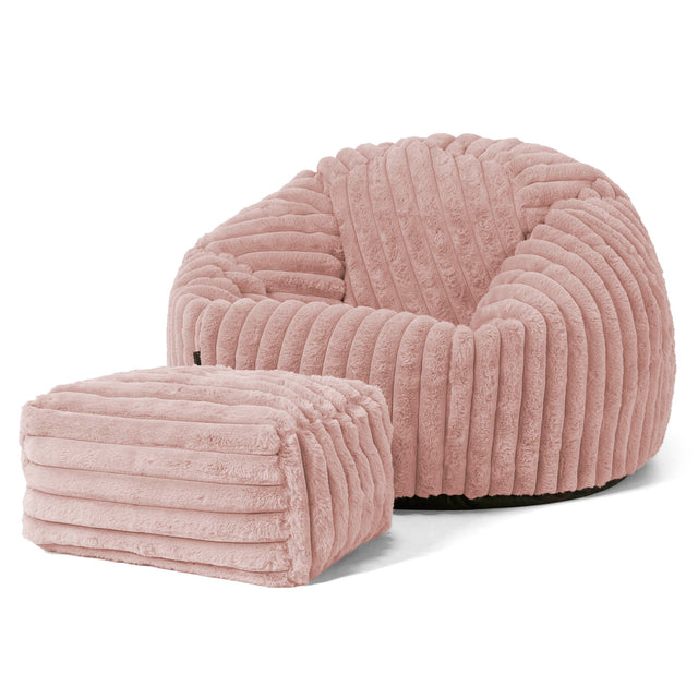 Klassisk Sakkosekk - Ultrabehagelig Kord Støvete Rosa 01