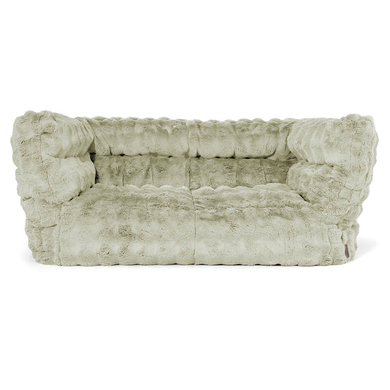 Louis 2-seter Saccosekk Sofa - Falsk Pels Boble Salviegrønn 01