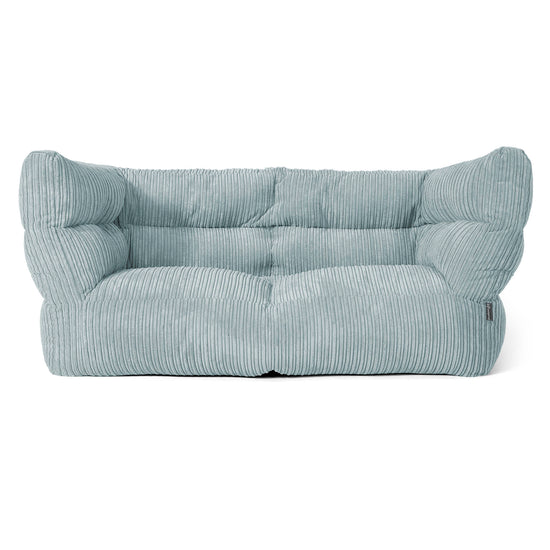 Louis 2-seter Saccosekk Sofa - Kordfløyel Mintgrønn 01