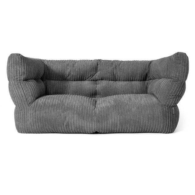 Louis 2-seter Saccosekk Sofa - Kordfløyel Skifergrå 01