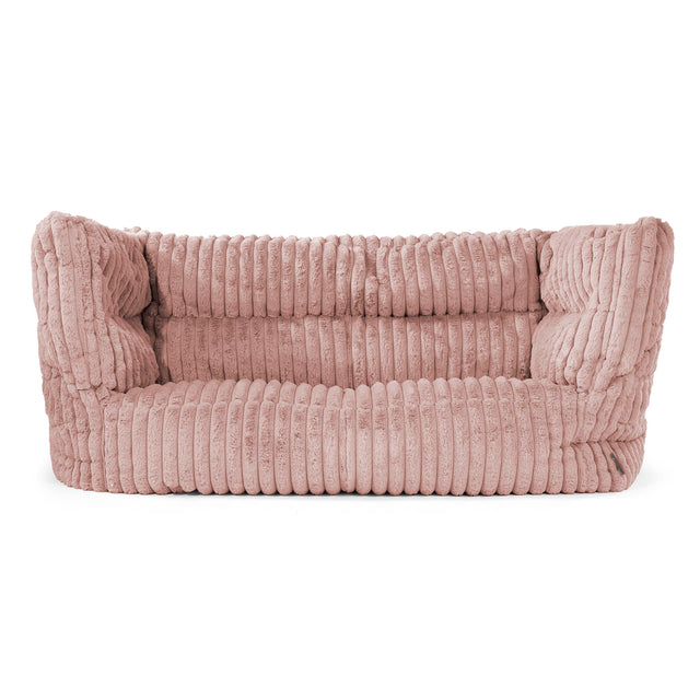 Louis 2-seter Saccosekk Sofa - Ultrabehagelig Kord Støvete Rosa 01