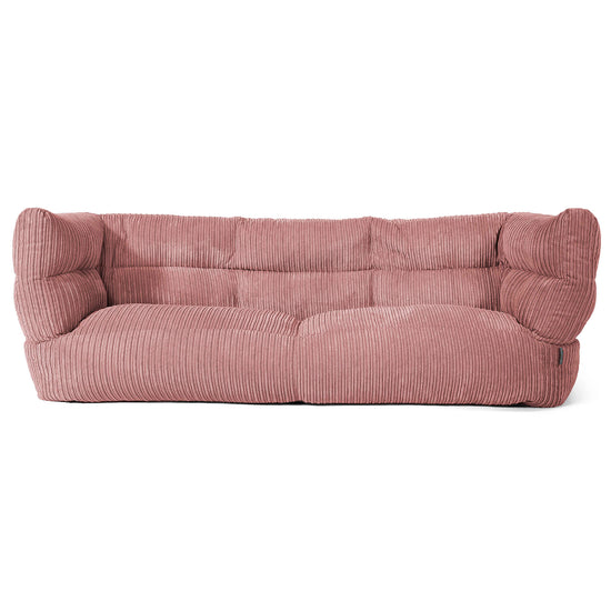 Louis 3-seter Saccosekk Sofa - Kordfløyel Fersken 01