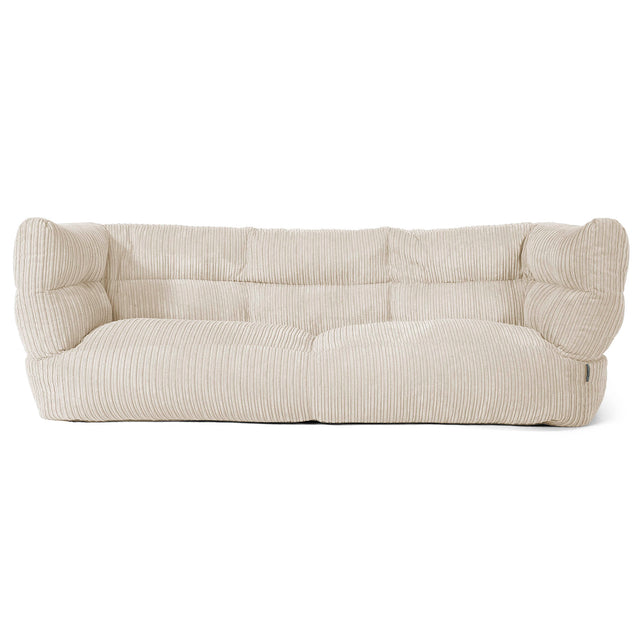 Louis 3-seter Saccosekk Sofa - Kordfløyel Krem 01