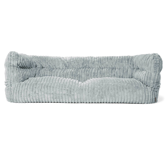 Louis 3-seter Saccosekk Sofa - Ultrabehagelig Kord Andeggblå 01