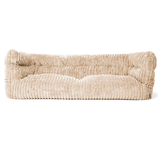 Louis 3-seter Saccosekk Sofa - Ultrabehagelig Kord Krem 01