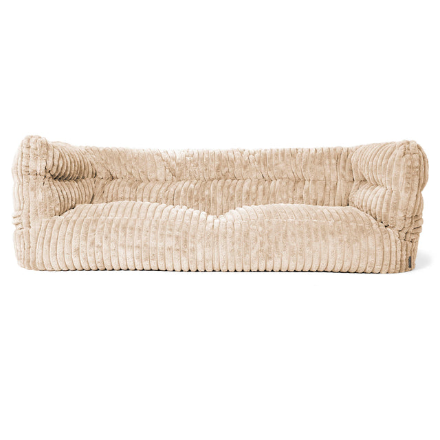 Louis 3-seter Saccosekk Sofa - Ultrabehagelig Kord Krem 01