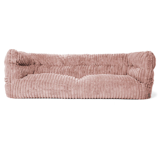 Louis 3-seter Saccosekk Sofa - Ultrabehagelig Kord Støvete Rosa 01