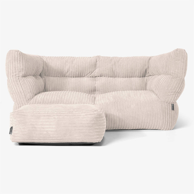 Albert 2-seter Saccosekk Sofa 2.0 - Kordfløyel Elfenben 02
