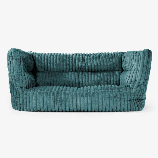 Albert 2-seter Saccosekk Sofa 2.0 - Ultrabehagelig Kord Mørketurkis 01