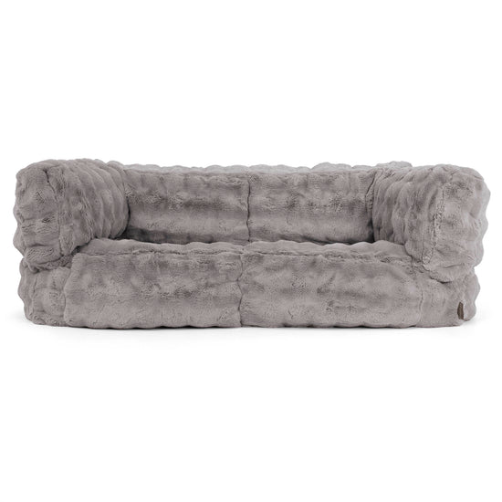 Albert 2-seter Saccosekk Sofa - Falsk Pels Boble Grå 01