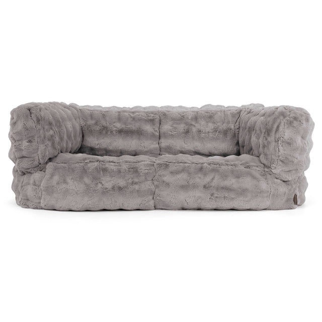 Albert 2-seter Saccosekk Sofa - Falsk Pels Boble Grå 01