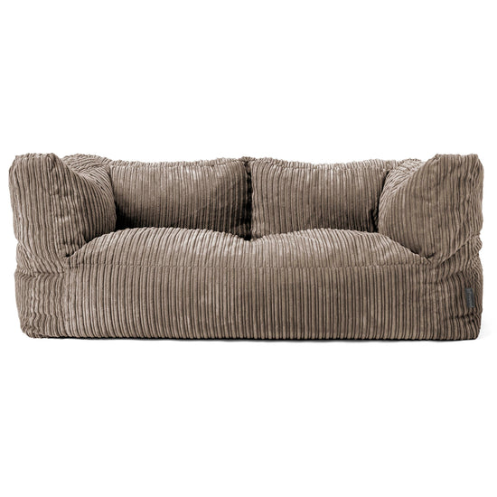 Albert 2-seter Saccosekk Sofa - Kordfløyel Duegrå 01