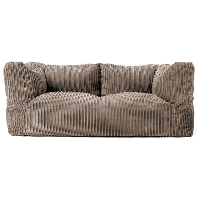 Albert 2-seter Saccosekk Sofa - Kordfløyel Duegrå 01