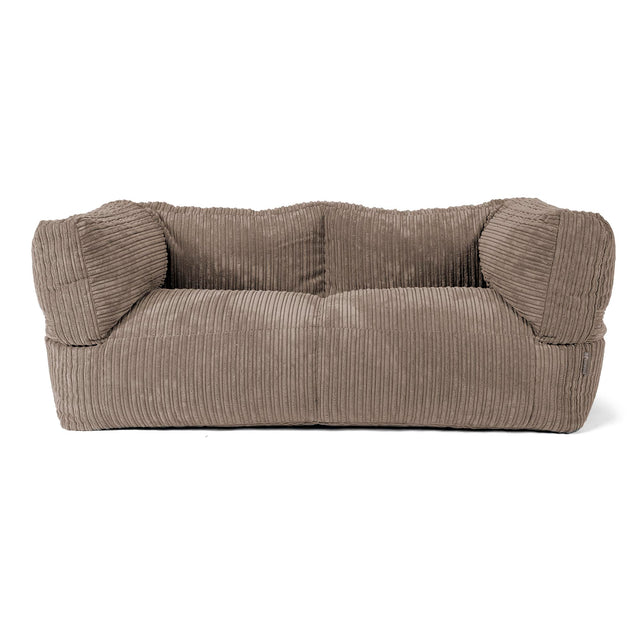Albert 2-seter Saccosekk Sofa - Kordfløyel Duegrå 01