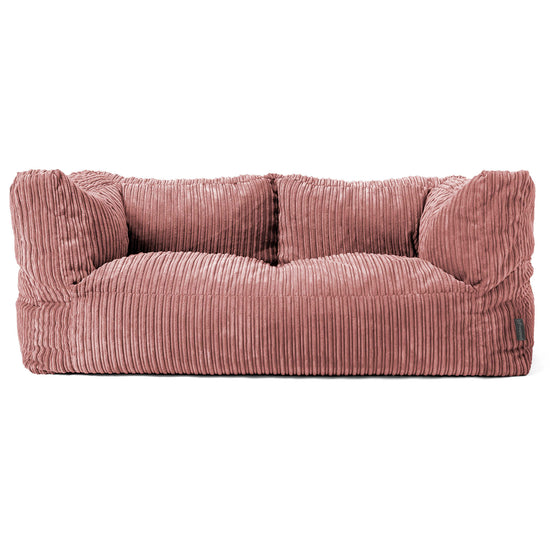 Albert 2-seter Saccosekk Sofa - Kordfløyel Fersken 01
