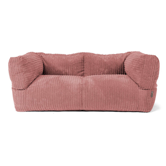 Albert 2-seter Saccosekk Sofa - Kordfløyel Fersken 01