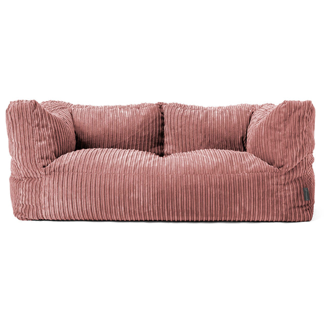 Albert 2-seter Saccosekk Sofa - Kordfløyel Fersken 01