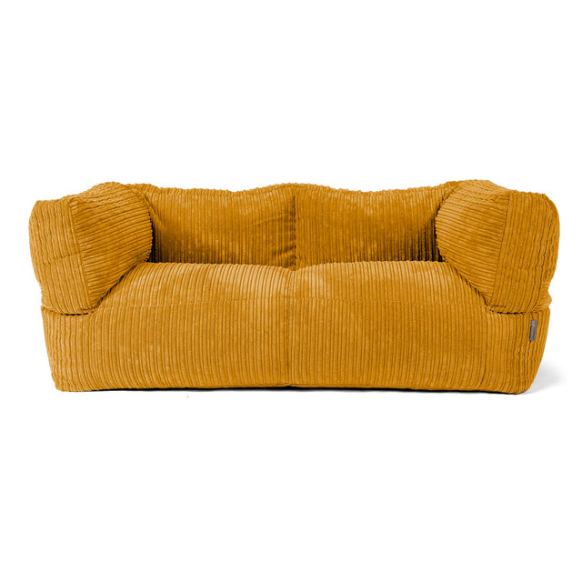Albert 2-seter Saccosekk Sofa - Kordfløyel Gylden Honning 01
