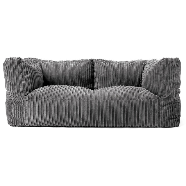 Albert 2-seter Saccosekk Sofa - Kordfløyel Skifergrå 01