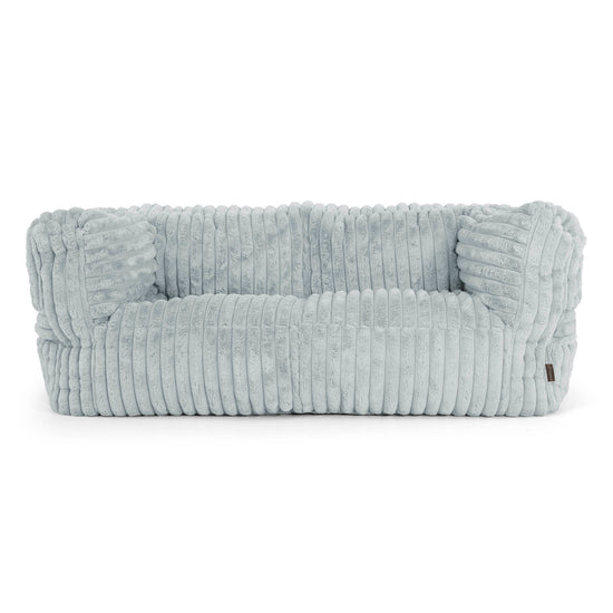 Albert 2-seter Saccosekk Sofa - Ultrabehagelig Kord Andeggblå 01
