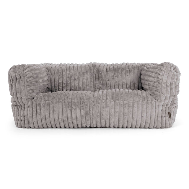 Albert 2-seter Saccosekk Sofa - Ultrabehagelig Kord Grå 01