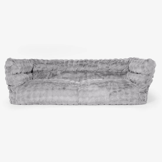Albert 3-seter Saccosekk Sofa 2.0 - Falsk Pels Boble Grå 01