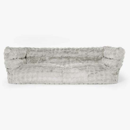 Albert 3-seter Saccosekk Sofa 2.0 - Falsk Pels Boble Salviegrønn 01
