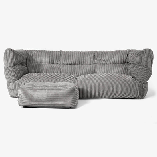 Albert 3-seter Saccosekk Sofa 2.0 - Kordfløyel Grafitt 02