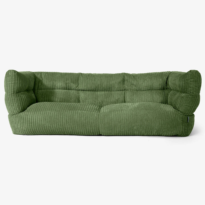 Albert 3-seter Saccosekk Sofa 2.0 - Kordfløyel Skoggrønn 01