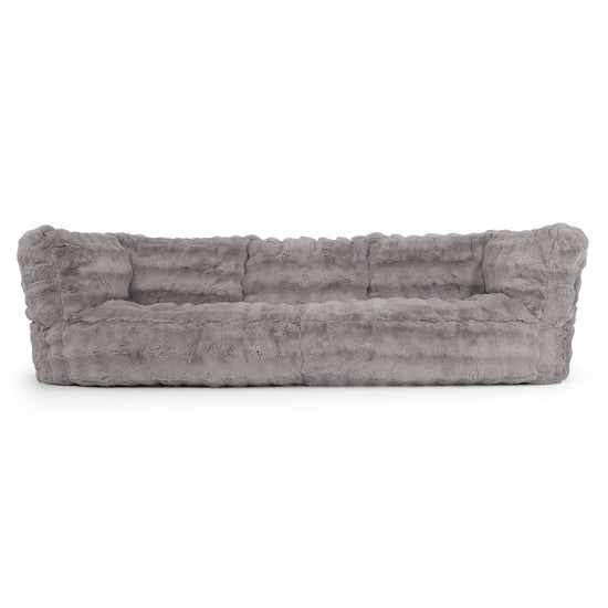 Albert 3-seter Saccosekk Sofa - Falsk Pels Boble Grå 01