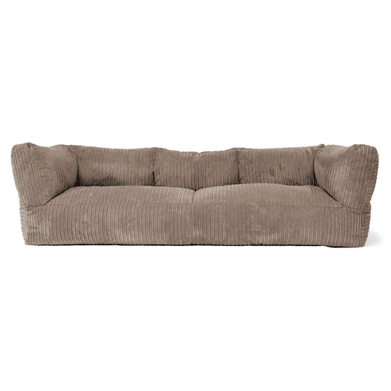 Albert 3-seter Saccosekk Sofa - Kordfløyel Duegrå 01