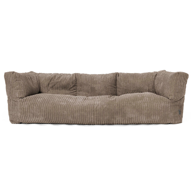 Albert 3-seter Saccosekk Sofa - Kordfløyel Duegrå 01