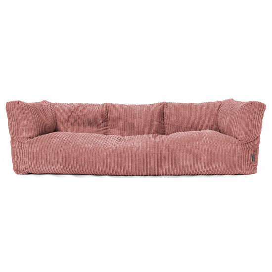 Albert 3-seter Saccosekk Sofa - Kordfløyel Fersken 01