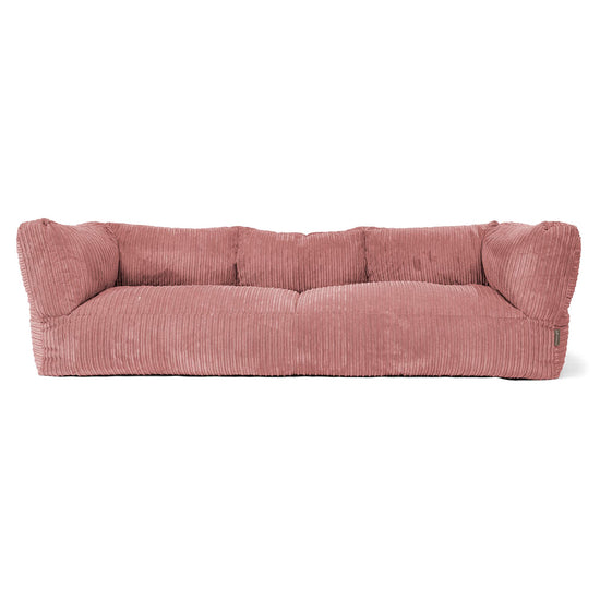 Albert 3-seter Saccosekk Sofa - Kordfløyel Fersken 01