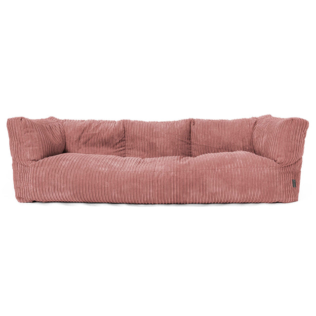 Albert 3-seter Saccosekk Sofa - Kordfløyel Fersken 01