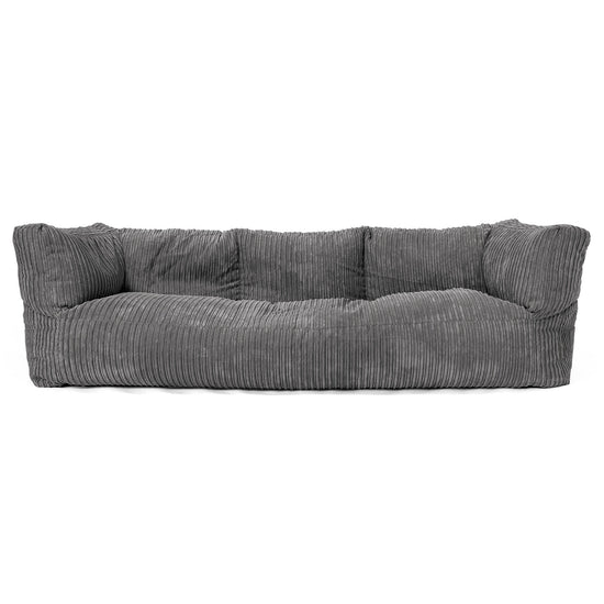 Albert 3-seter Saccosekk Sofa - Kordfløyel Skifergrå 01