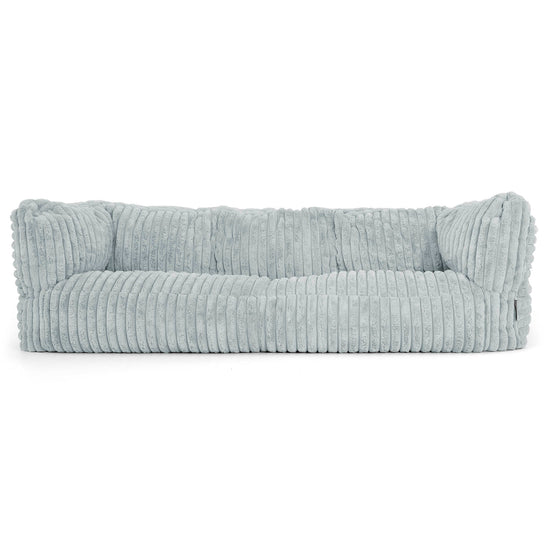 Albert 3-seter Saccosekk Sofa - Ultrabehagelig Kord Andeggblå 01