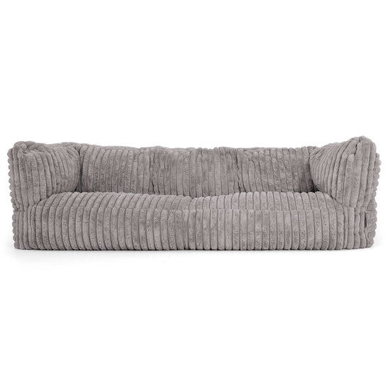 Albert 3-seter Saccosekk Sofa - Ultrabehagelig Kord Grå 01